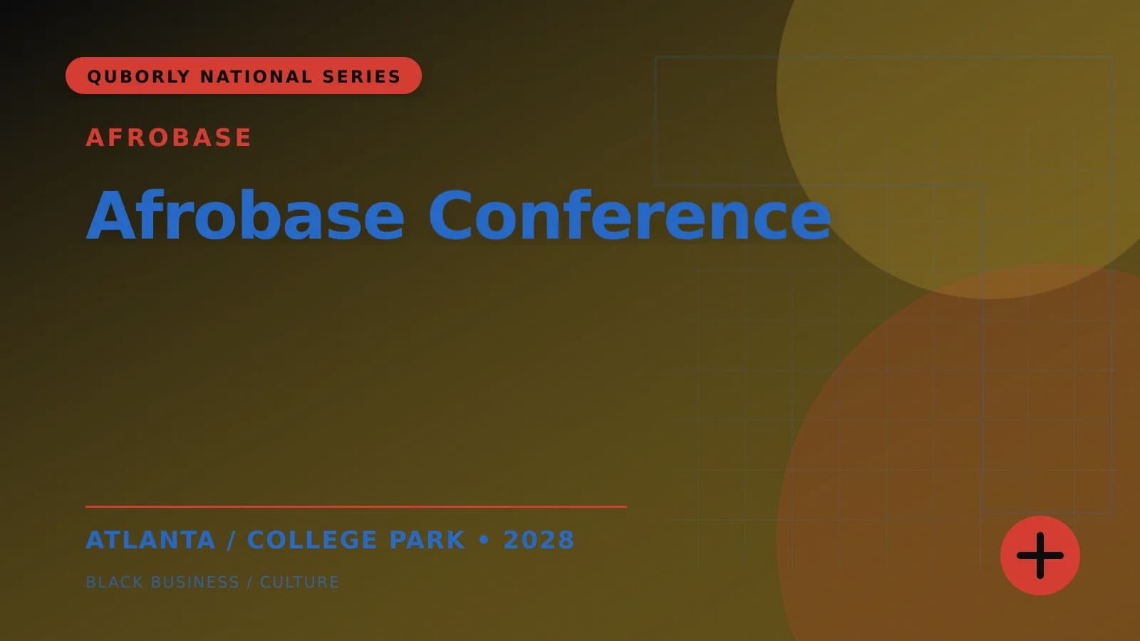 Official 16:9 event poster for Afrobase Conference, presented by Afrobase.